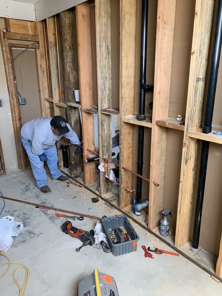 Commercial rough-in plumbing for Water Heater Replacement in Green Acres